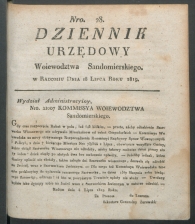 dziennik urzedowy woj.sandomierskiego 1819-28-00001